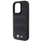 BMW M perforuotas MagSafe dėklas iPhone 16 Pro Max – juodas