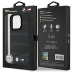 BMW M perforuotas MagSafe dėklas iPhone 16 Pro Max – juodas