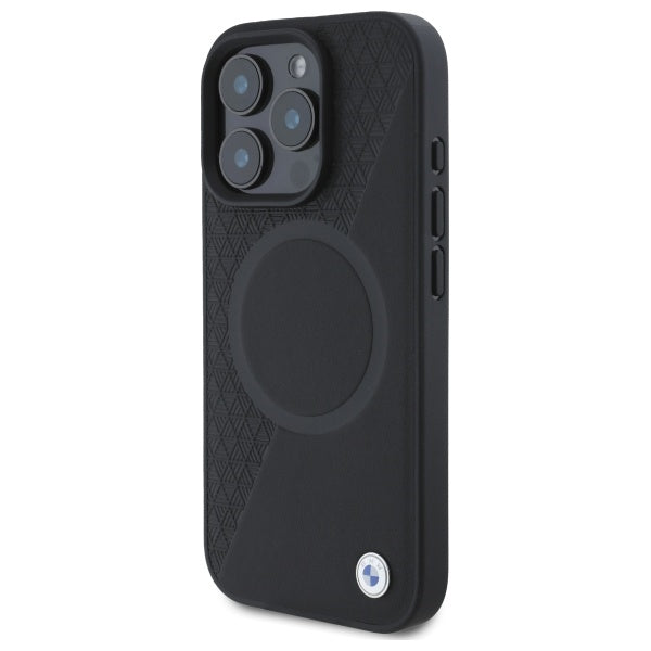 BMW odinis MagSafe dėklas iPhone 16 Pro Max – juodas