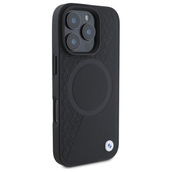 BMW odinis MagSafe dėklas iPhone 16 Pro Max – juodas