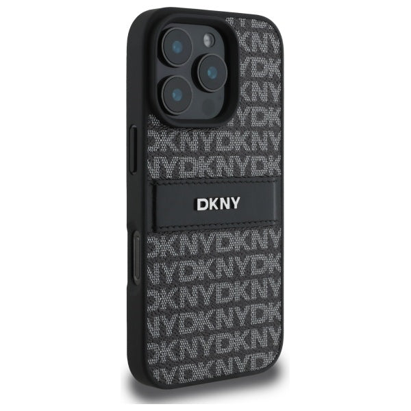 DKNY dėklas iPhone 16 Pro Max – juodas