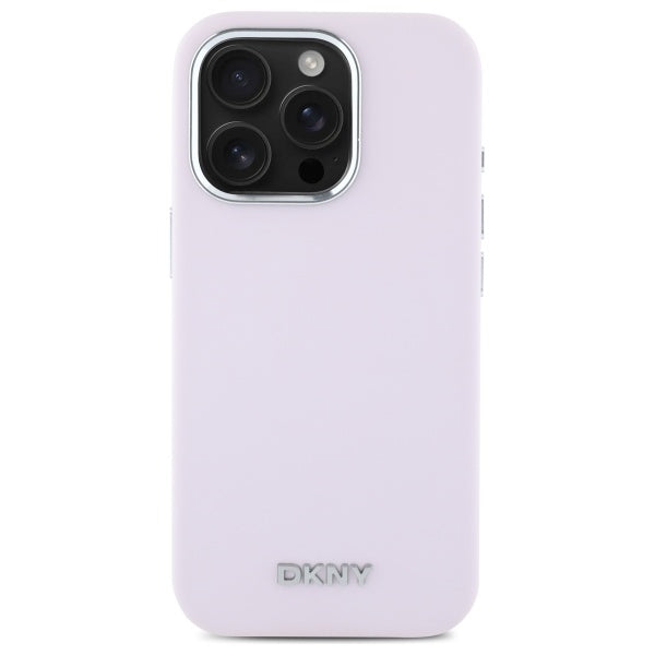 DKNY silikoninis MagSafe dėklas iPhone 16 Pro – rožinis -- iPhone 16 Pro