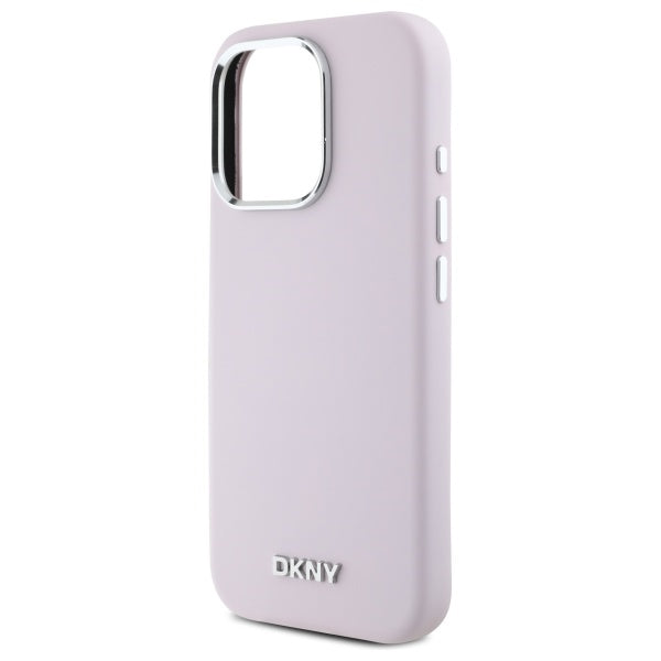 DKNY silikoninis MagSafe dėklas iPhone 16 Pro – rožinis -- iPhone 16 Pro