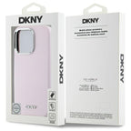 DKNY silikoninis MagSafe dėklas iPhone 16 Pro – rožinis -- iPhone 16 Pro