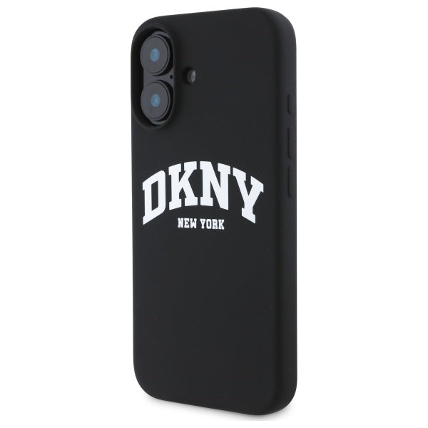 DKNY silikoninis MagSafe dėklas iPhone 16 – juodas