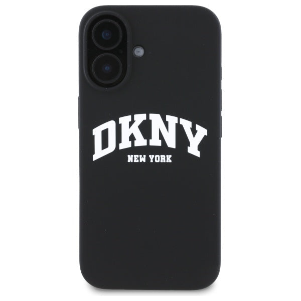 DKNY silikoninis MagSafe dėklas iPhone 16 – juodas