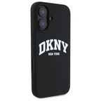 DKNY silikoninis MagSafe dėklas iPhone 16 – juodas