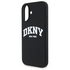 DKNY silikoninis MagSafe dėklas iPhone 16 – juodas