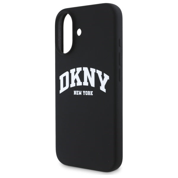 DKNY silikoninis MagSafe dėklas iPhone 16 – juodas