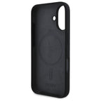 DKNY silikoninis MagSafe dėklas iPhone 16 – juodas