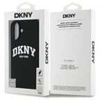 DKNY silikoninis MagSafe dėklas iPhone 16 – juodas