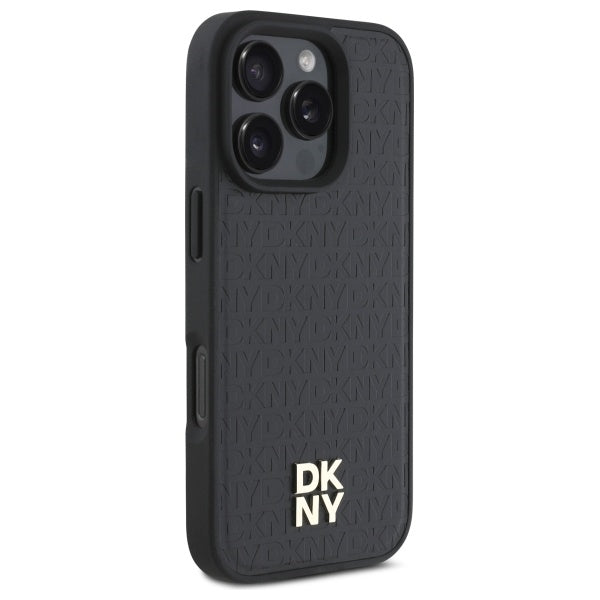 DKNY MagSafe dėklas iPhone 16 Pro Max – juodas