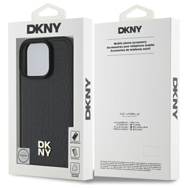 DKNY MagSafe dėklas iPhone 16 Pro Max – juodas