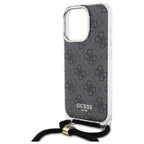 Guess dėklas su virvele iPhone 16 Pro – juodas