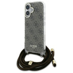 Guess Crossbody dėklas iPhone 16 – rudas