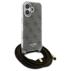 Guess Crossbody dėklas iPhone 16 – rudas