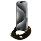 Guess Crossbody dėklas iPhone 16 – rudas