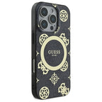 Guess MagSafe dėklas iPhone 16 Pro – juodas