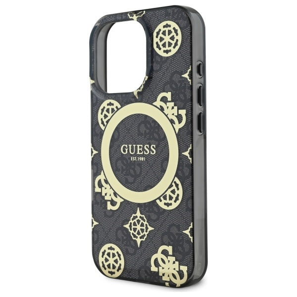 Guess MagSafe dėklas iPhone 16 Pro – juodas
