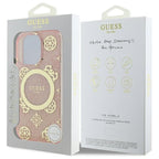 Guess MagSafe dėklas iPhone 16 Pro – rožinis