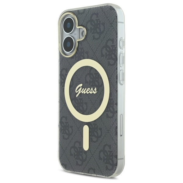 Guess IML 4G MagSafe dėklas iPhone 16 Plus – juodas