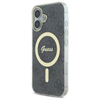 Guess IML 4G MagSafe dėklas iPhone 16 Plus – juodas