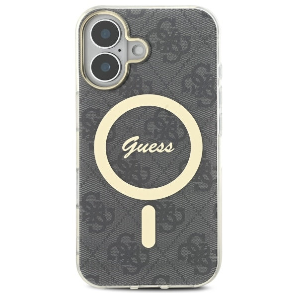 Guess IML 4G MagSafe dėklas iPhone 16 Plus – juodas