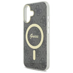 Guess IML 4G MagSafe dėklas iPhone 16 Plus – juodas