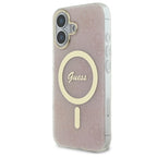 Guess IML 4G MagSafe dėklas iPhone 16 Plus – rožinis