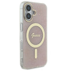 Guess IML 4G MagSafe dėklas iPhone 16 Plus – rožinis