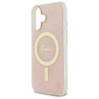 Guess IML 4G MagSafe dėklas iPhone 16 Plus – rožinis