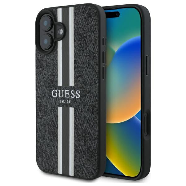 Guess MagSafe dėklas iPhone 16 – juodas