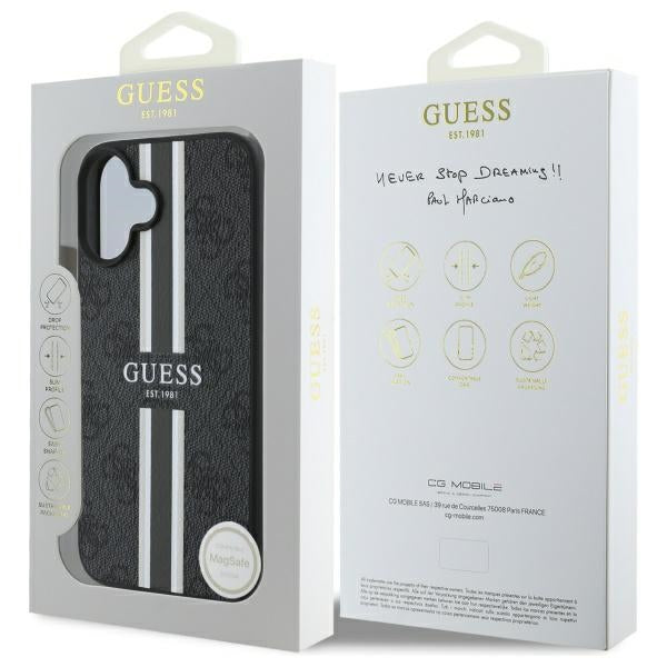 Guess MagSafe dėklas iPhone 16 – juodas