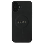 Guess Saffiano MagSafe dėklas iPhone 16 – juodas -- iPhone 16
