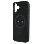 Guess Saffiano MagSafe dėklas iPhone 16 – juodas -- iPhone 16