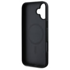 Guess Saffiano MagSafe dėklas iPhone 16 – juodas -- iPhone 16