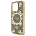 Guess MagSafe dėklas iPhone 16 Pro Max – rudas