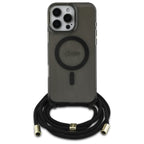 Guess MagSafe dėklas iPhone 16 Pro Max – juodas