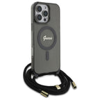 Guess MagSafe dėklas iPhone 16 Pro Max – juodas