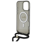Guess MagSafe dėklas iPhone 16 Pro Max – juodas