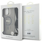 Guess MagSafe dėklas iPhone 16 Pro Max – juodas