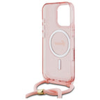Guess MagSafe dėklas iPhone 16 Pro Max – rožinis