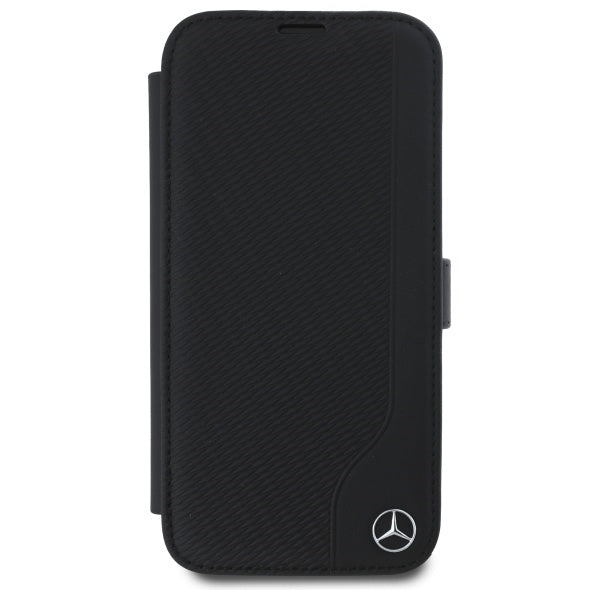 Mercedes-Benz odinis dėklas iPhone 16 – juodas