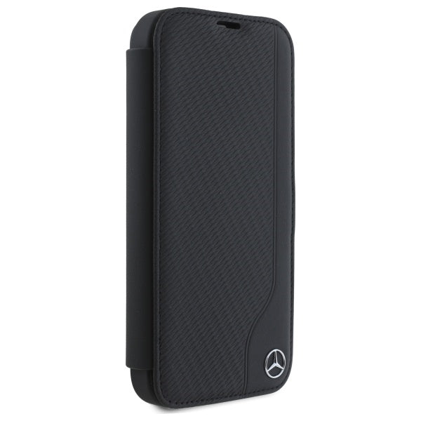 Mercedes-Benz odinis dėklas iPhone 16 – juodas
