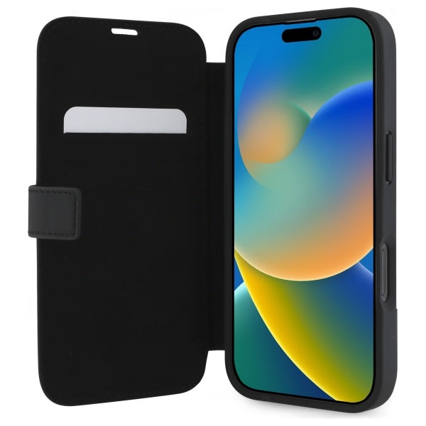 Mercedes-Benz odinis dėklas iPhone 16 – juodas