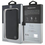 Mercedes-Benz odinis dėklas iPhone 16 – juodas