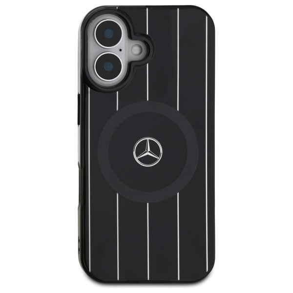 Mercedes-Benz MagSafe dėklas iPhone 16 – juodas