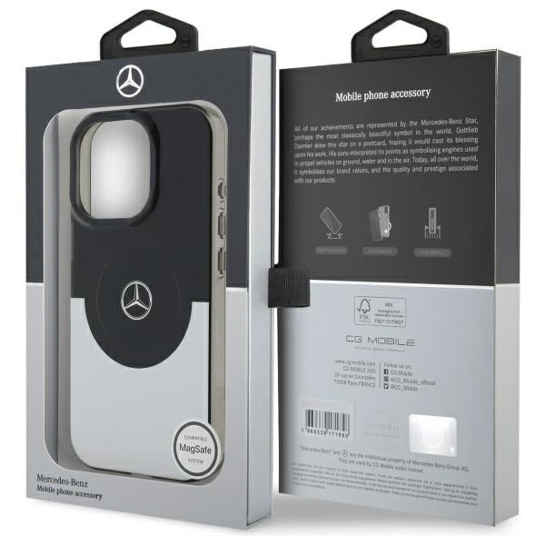 Mercedes MagSafe dėklas iPhone 16 Pro Max – sidabrinis -- iPhone 16 Pro Max