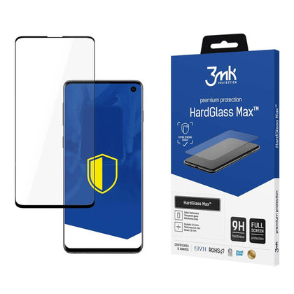 Grūdinto stiklo 3mk HardGlass Max FingerPrint, skirtas Samsung Galaxy S10 -- Samsung Galaxy S10