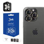 3mk Lens Protection Pro fotoaparato dangtelis su auksiniu rėmeliu, skirtas iPhone 15 Pro